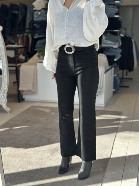 Paçası Kesik Jean Pantolon