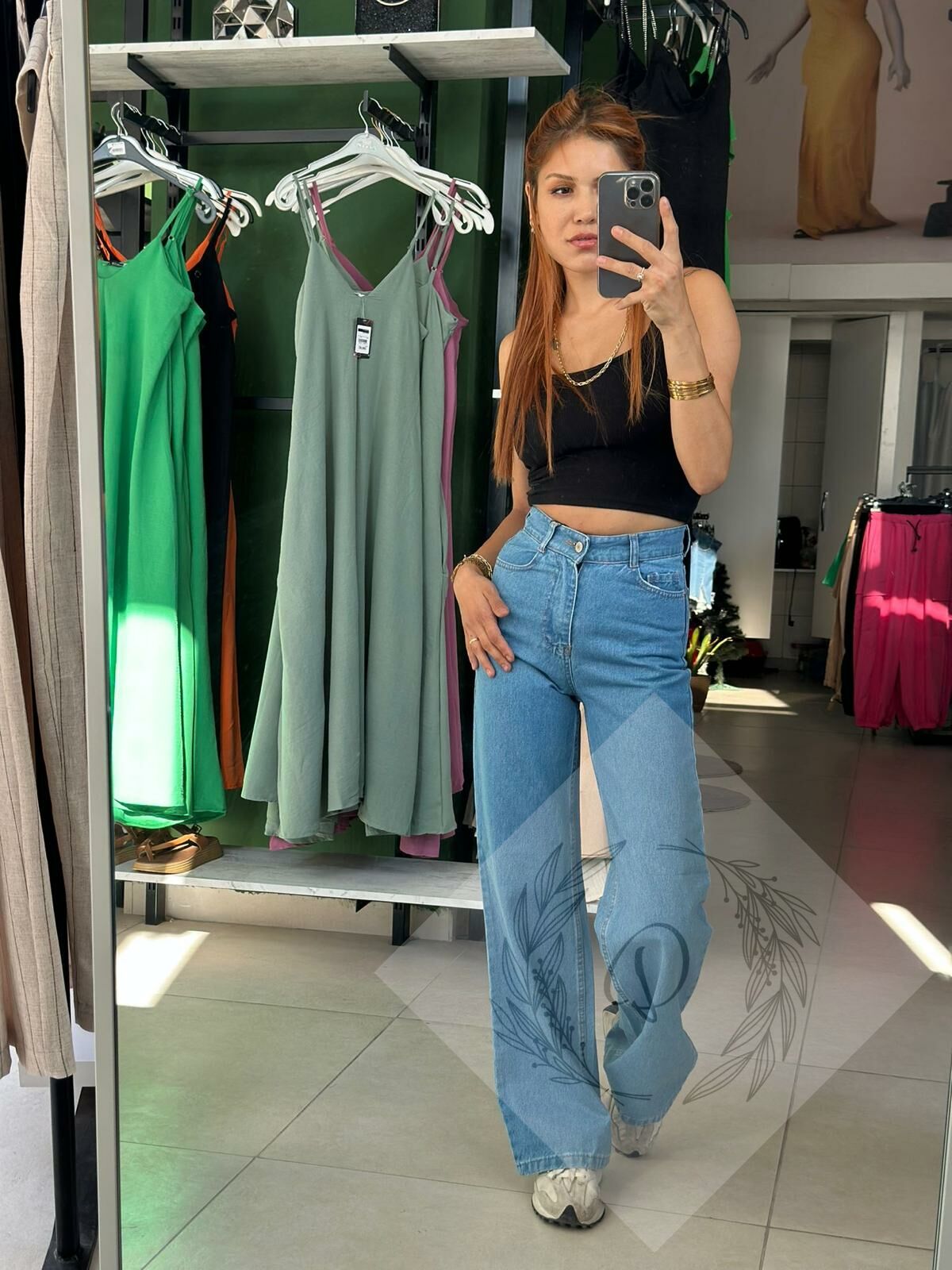 Açık Renk Palazzo Kot Pantolon
