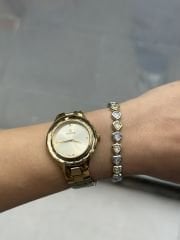 Gold&Silver Kalp Taşlı Bileklik