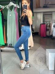 Açık Renk Full Likralı Kot Pantolon