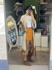 Sirt Desenli Kimono