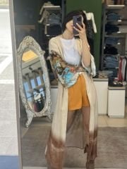 Sirt Desenli Kimono