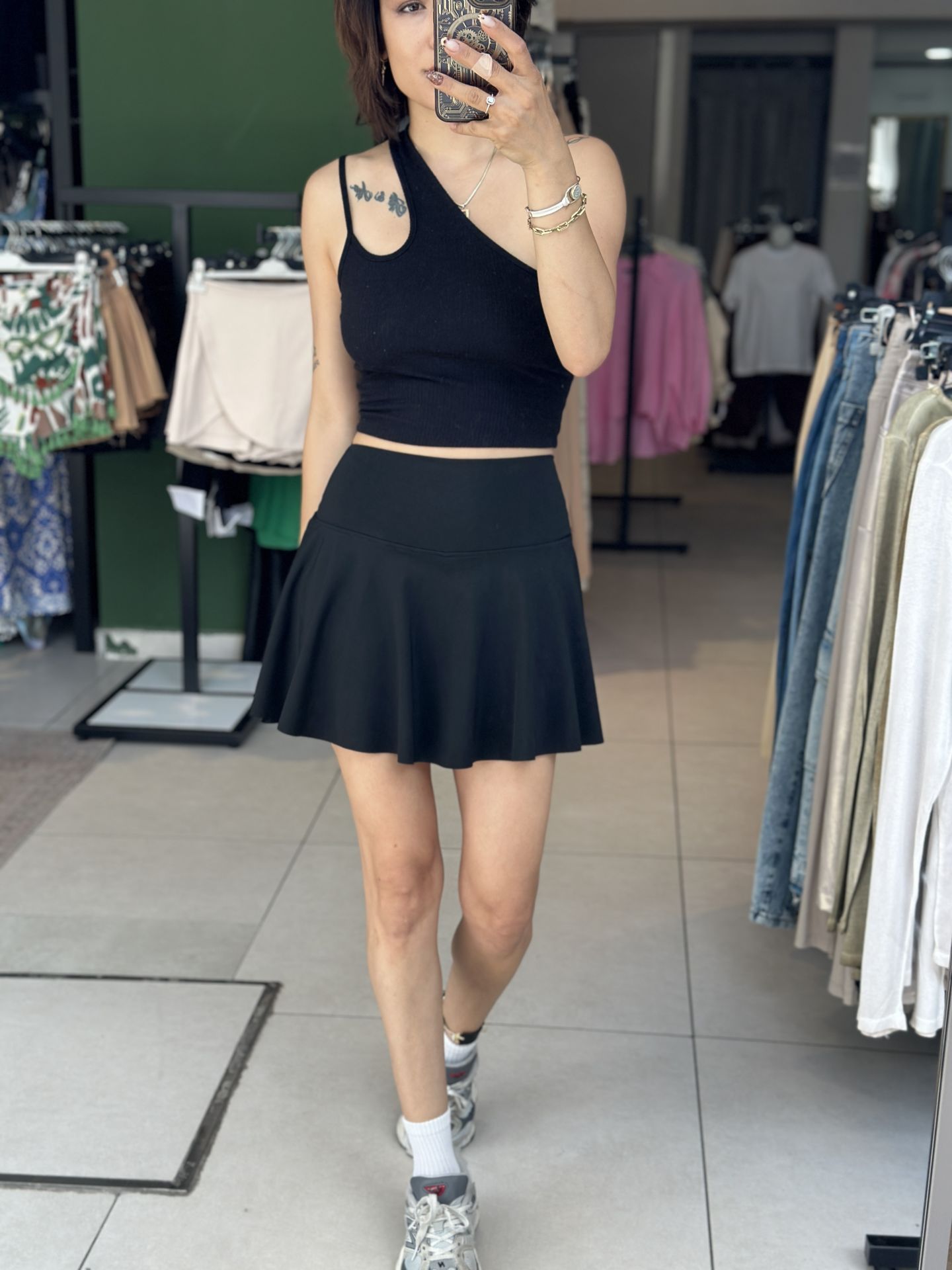 Oysho Belize Sortlu Etek SİYAH - L