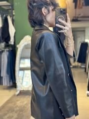Garnili Deri Blazer Ceket