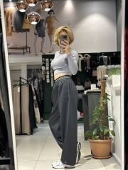 Bel -Paça Lastikli Lacivert Scuba Eşofman Altı