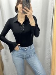 Önü Çıtçıtlı Bodysuit