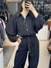 Balon Kol Müslin Gömlek