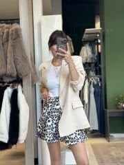 Leopar Desen Mini Etek