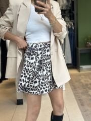 Leopar Desen Mini Etek