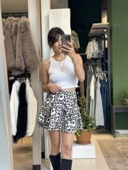 Leopar Desen Mini Etek