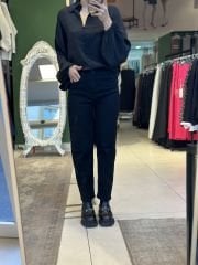 Siyah Mom Jean