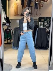Yüksek Bel Jean Pantolon