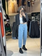 Yüksek Bel Jean Pantolon