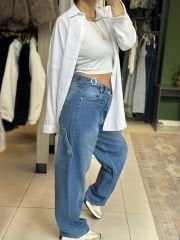 Bel Toka Detay Baggy Jean
