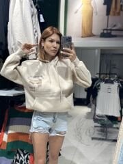 Oversize Baskılı Sweatshırt