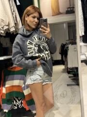 Baskılı Oversize Sweatshırt