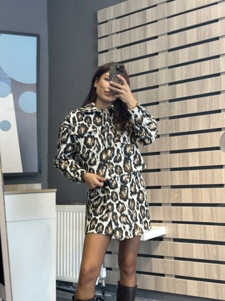 Leopar Desen Etek&Ceket