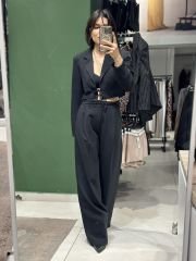 Bagcikli Blazer & Pantolon Takim