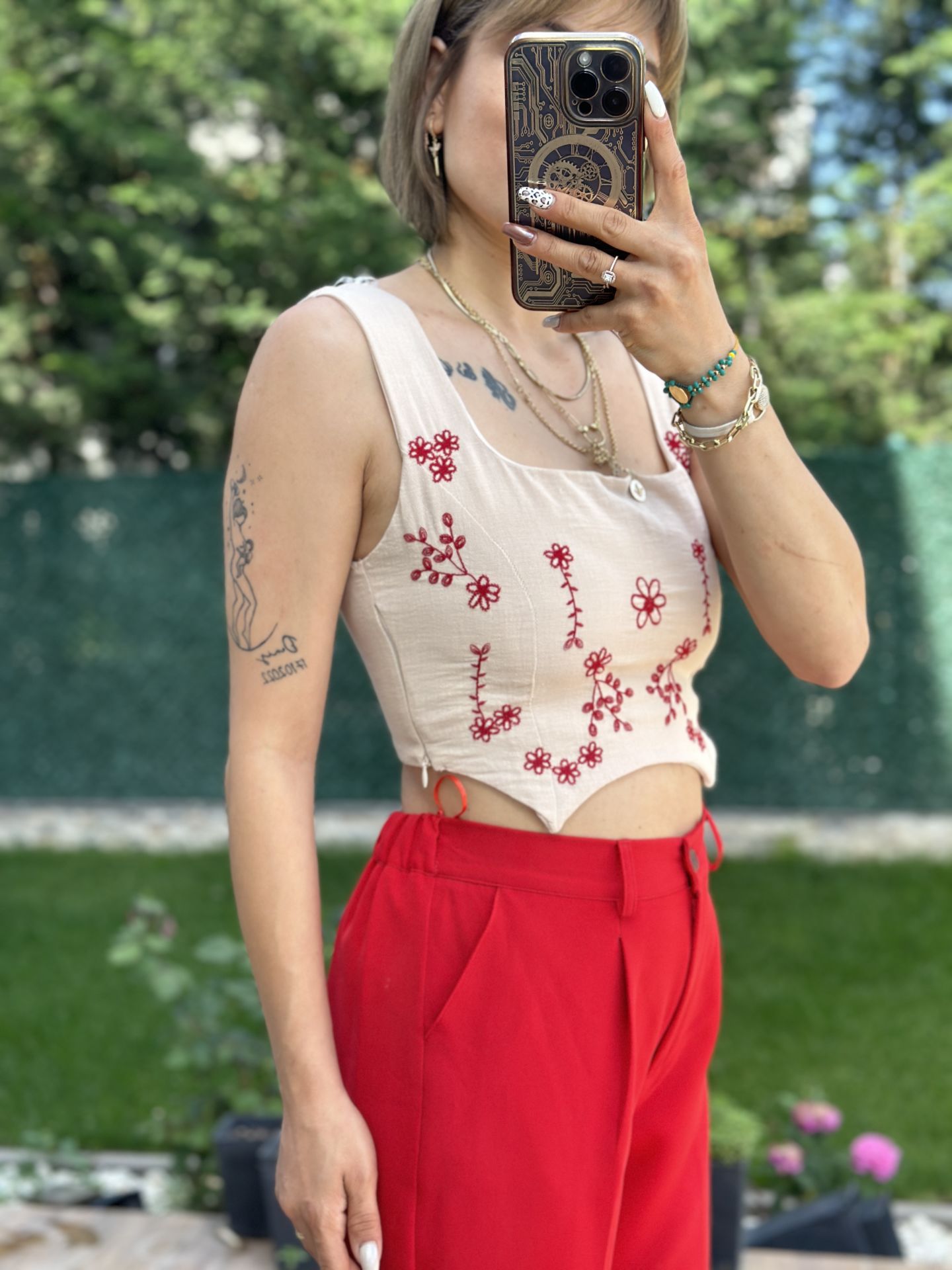 Nakisli Korsaj Bluz