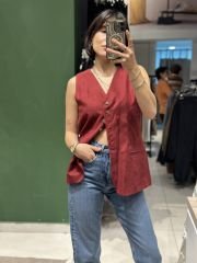 Marka Model Süet Yelek