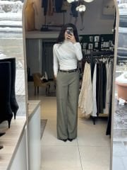 Kendinden Kemerli Kumas Pantolon