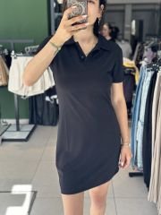 Modal Kumas Polo Yaka Elbise