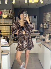 Leopar Etek-Ceket Takim