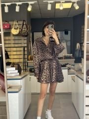 Leopar Etek-Ceket Takim