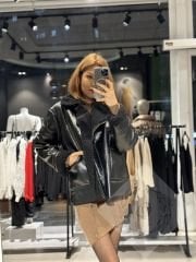 İçi Kürk Zara Model Deri Mont