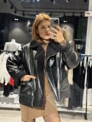 İçi Kürk Zara Model Deri Mont