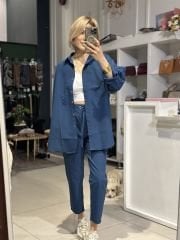 Oversize Gömlek Pantolon Takim
