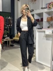 Oversize Gömlek Pantolon Takim