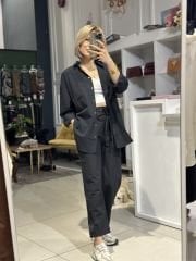 Oversize Gömlek Pantolon Takim