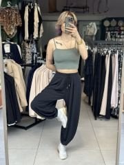 Modal Kumas Pileli Salvar Pantolon