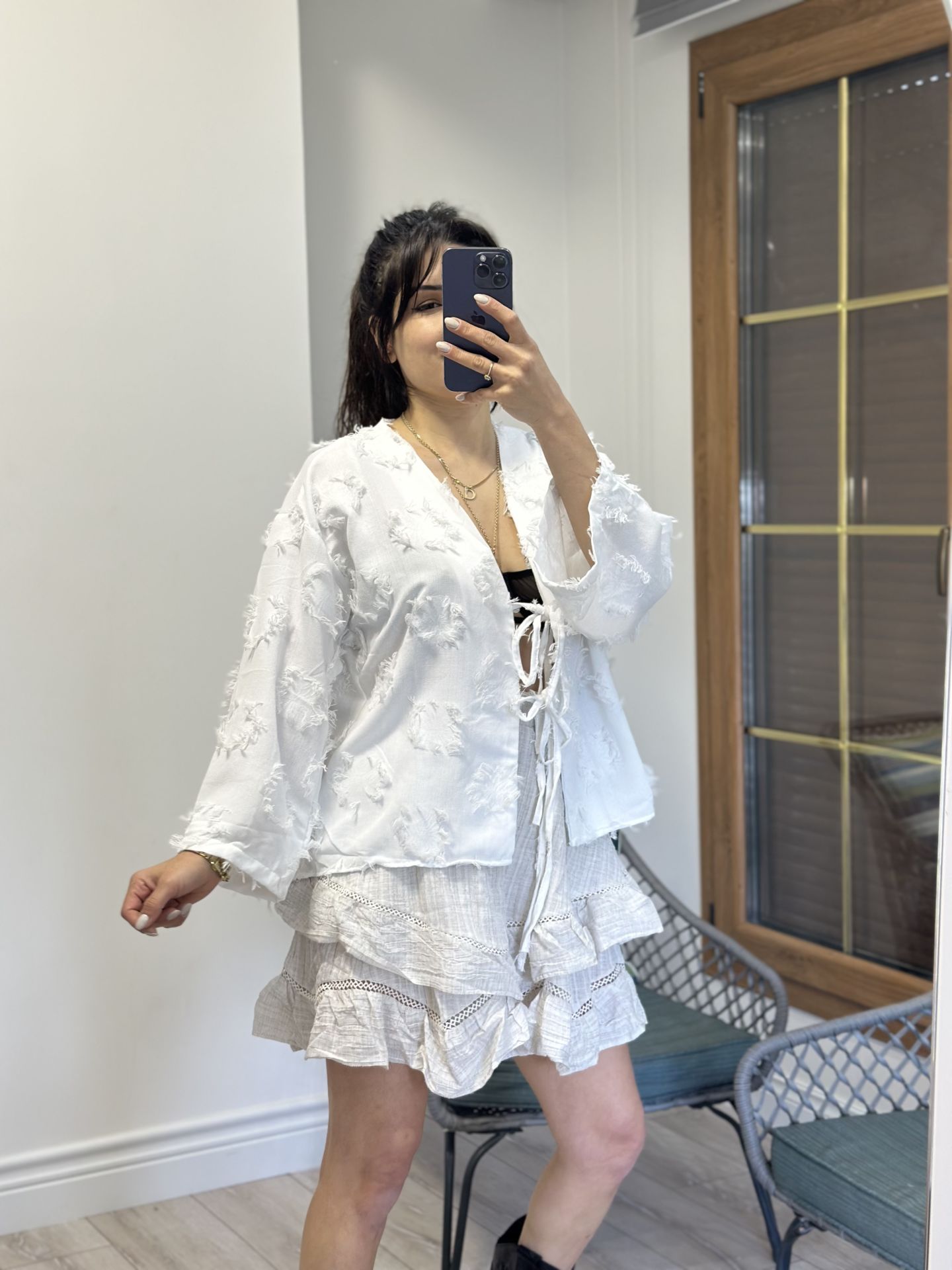 Püsküllü Kimono Ceket