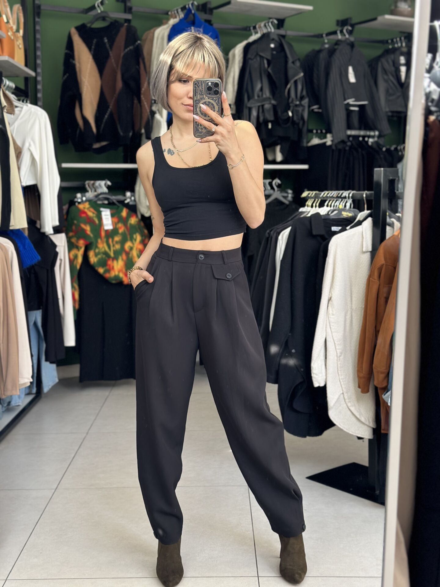 Cep Detay Şalvar Model Pantolon