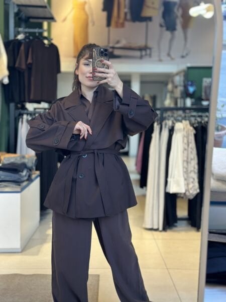 Premium Kısa Trençkot Fast Perry